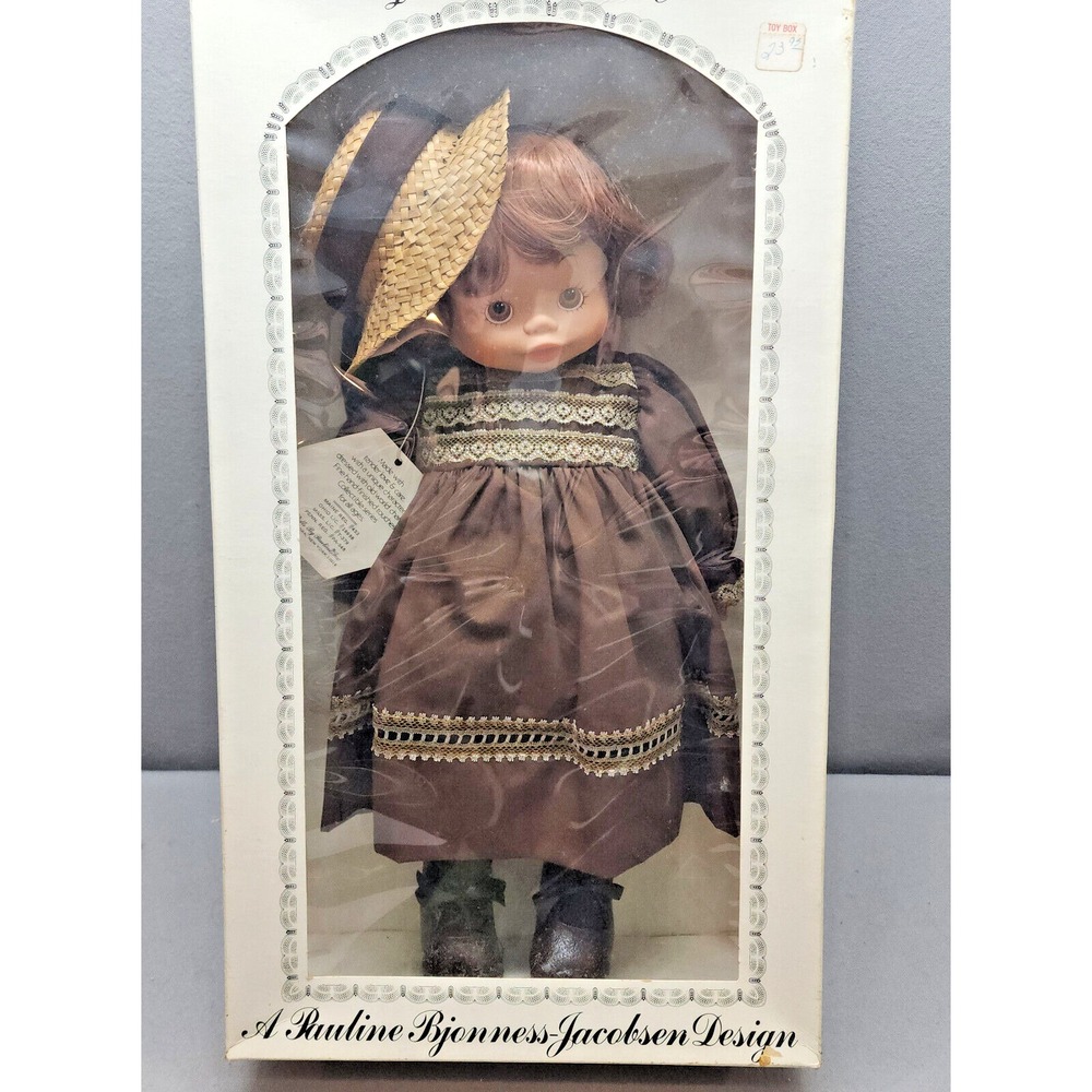 Dolls By Pauline‎ Alexandra Dutch Girl V-107 Brown Lace Dress Vintage Doll 18"